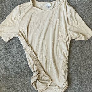 Beige Short Sleeve T-Shirt